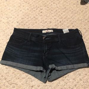 Hollister Dark Wash Denim Shorts